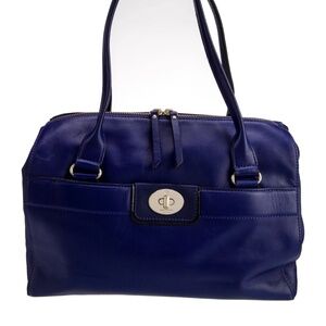 Kate Spade New York Medium Cobalt Blue Genuine Leather Shoulder Bag